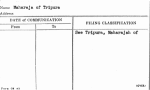 Maharaja of Tripura