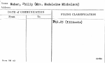 Maher, Philip (Mrs. Madeleine Michelson)