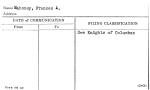 Mahoney, Frances A.