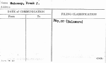 Mahoney, Frank J.