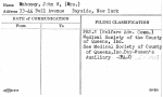 Mahoney, John W, (Mrs.)