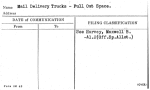 Mail Delivery Trucks - Pull Out Space.