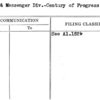 Mail & Messenger Div.-Century of Progress