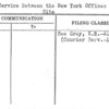 Mail Service Between the New York Offices and the Site