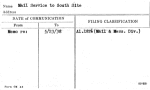 Mail Service to South Site