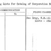 Mailing Lists for Catalog of Corporation Equipment