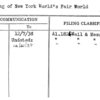 Mailing of New York World's Fair World