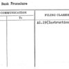 Main Bank Procedure