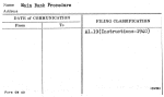 Main Bank Procedure