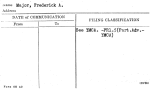 Major, Frederick A.