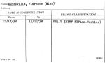 Mandeville, Florence (Miss)