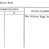 Mann, Cyrus Work