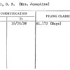Mannell O.R. (Mrs. Josephine)