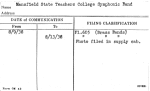 Mansfield State Teachers College Symphonic Band