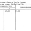 Manufacturers Reserve Supply Company