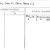 Mariner, John W. (Mrs. Mary A.)