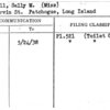 Markell, Sally M. (Miss)
