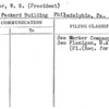 Marker, W.B. (President)