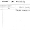 Markey, Francis L. (Mrs. Frances M.)