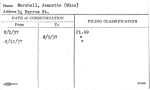 Marshall, Jeanette (Miss)