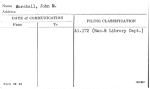 Marshall, John M.