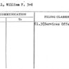 Marshall, William F. 3rd