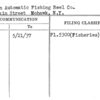 Martin Automatic Fishing Reel Co.