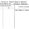 Marx, Victor E. (Staff Chief & Editor)