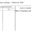 Marymount College - Literary Club