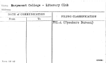 Marymount College - Literary Club