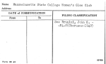Massachusetts State College Women's Glee Club