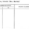 Massena, Gabriel (Mrs. Martha)
