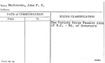 Masterson, John F.X.