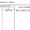 May, Lauretta I. (Miss)
