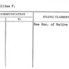 May, William F.