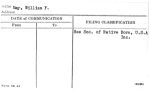 May, William F.
