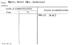 Mayer, Walter (Mrs. Katharine)