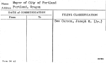 Mayor of City of Portland