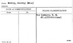 McAvoy, Dorothy (Miss)