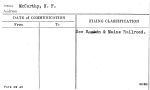 McCarthy, H.F.
