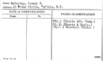 McCarthy, Joseph V.