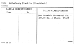 McCartney, Frank L. (President)