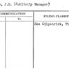 McComb, J.S. (Publicity Manager)