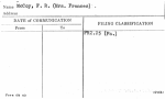 McCoy, F.R. (Mrs. Frances)