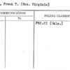 McCoy, Frank T. (Mrs. Virginia)