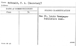 McDonald, F.A. (Secretary)
