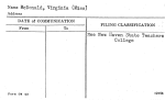 McDonald, Virginia (Miss)