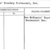 McGinnis' Broadway Restaurant, Inc.