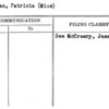 McGowan, Patricia (Miss)