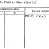McHugh, Frank A. (Mrs. Alice L.)
